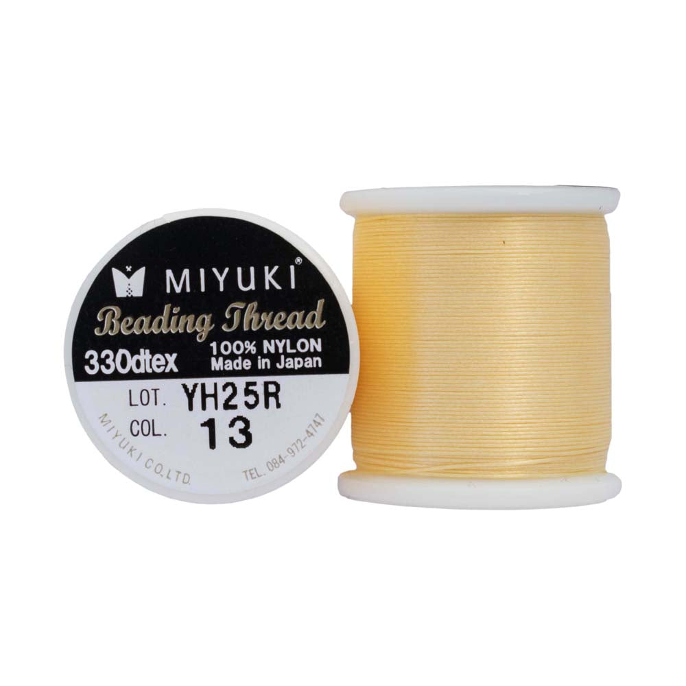 Miyuki Nylon Beading Thread B, Gold (50 meter spool)