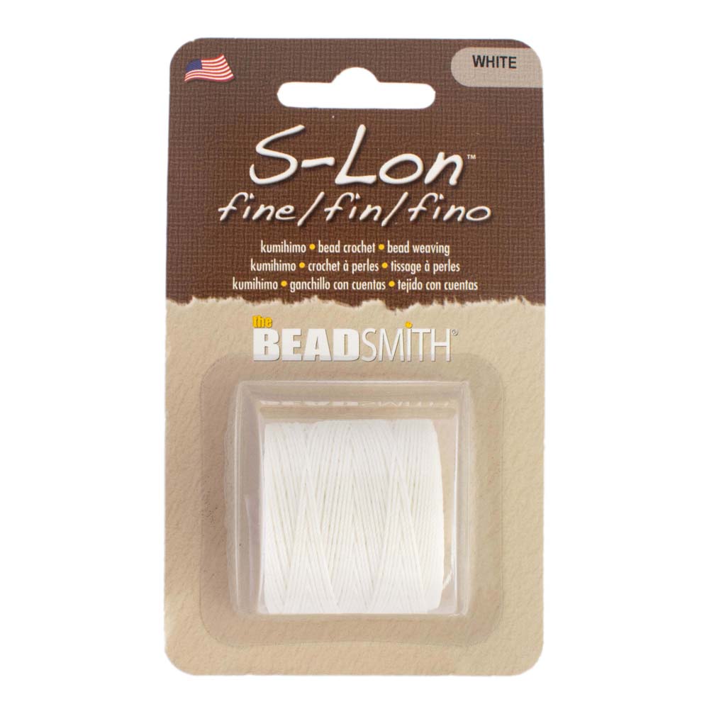 S-Lon Fine Tex 135 Nylon 3-ply Bonded Thread, Thickness White