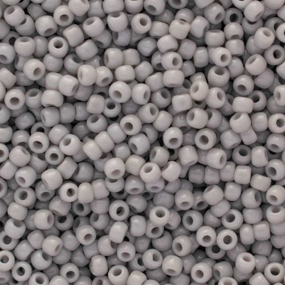 Toho Round Seed Beads Size 11/0 2.2mm, 53 Opaque Grey