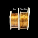 22 Gauge Gold and Faux Gold Comparision
