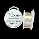 ParaWire Tarnish Resistant 22 Gauge Silver Plated Wire, Silver - 8 Yards (7.32 Meters)