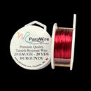 ParaWire Tarnish Resistant 24 Gauge Metallic Wire, Burgundy - 20 Yards (18.29 Meters)