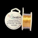 ParaWire Tarnish Resistant 26 Gauge Silver Plated Wire, Gold - 15 Yards (13.72 Meters)