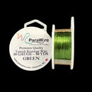ParaWire Tarnish Resistant 30 Gauge Metallic Wire, Green - 50 Yards (45.72 Meters)
