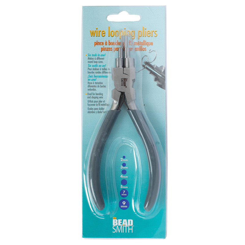 The BeadSmith 6 Step Wire Looping Plier, Makes 2mm - 9mm Loops