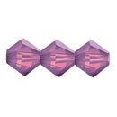 Preciosa - Bicone Crystal Beads 4mm, Amethyst Opal