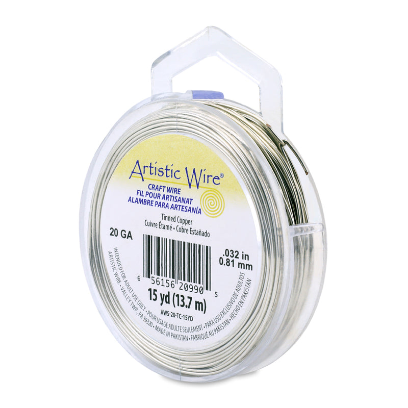Artistic Wire 20 Gauge Wire, Tinned Copper - 15 Yards