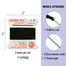 Griffin Silk Bead Cord, Size-8, 0.8mm Thickness, Black, 2 Meters