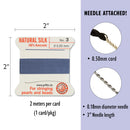 Griffin Silk Bead Cord, Size-3, 0.5mm Thickness, Blue, 2 Meters