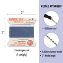 Griffin Silk Bead Cord, Size-8, 0.8mm Thickness, Blue, 2 Meters
