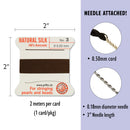 Griffin Silk Bead Cord, Size-3, 0.5mm Thickness, Brown, 2 Meters