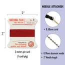 Griffin Silk Bead Cord, Size-3, 0.5mm Thickness, Garnet, 2 Meters