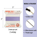 Griffin Silk Bead Cord, Size-3, 0.5mm Thickness, Lilac, 2 Meters