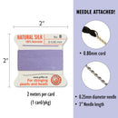 Griffin Silk Bead Cord, Size-8, 0.8mm Thickness, Lilac, 2 Meters