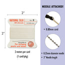 Griffin Silk Bead Cord, Size-8, 0.8mm Thickness, White, 2 Meters