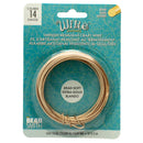 Wire Elements Tarnish Resistant Soft Temper 14 Gauge Wire, Gold, 3.33 Yards/3.04 Meters