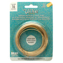 Wire Elements Tarnish Resistant Soft Temper 16 Gauge Wire, Gold, 5 Yards/4.57 Meters
