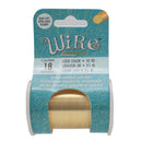 Wire Elements Tarnish Resistant Soft Temper 18 Gauge Wire, Gold, 10 Yards