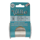 Wire Elements Tarnish Resistant Soft Temper 18 Gauge Wire, Silver, 10 Yards