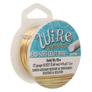 Wire Elements Tarnish Resistant Soft Temper 22 Gauge Wire, Gold, 8 Yards