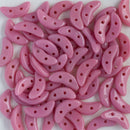 CzechMates - Crescent Beads 3x10mm, Opaque Pink - Coral
