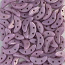 CzechMates - Crescent Beads 3x10mm, Luster - Opaque Lilac
