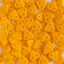 CzechMates - Triangle Beads 6x6x2mm, Opaque Sunflower Yellow