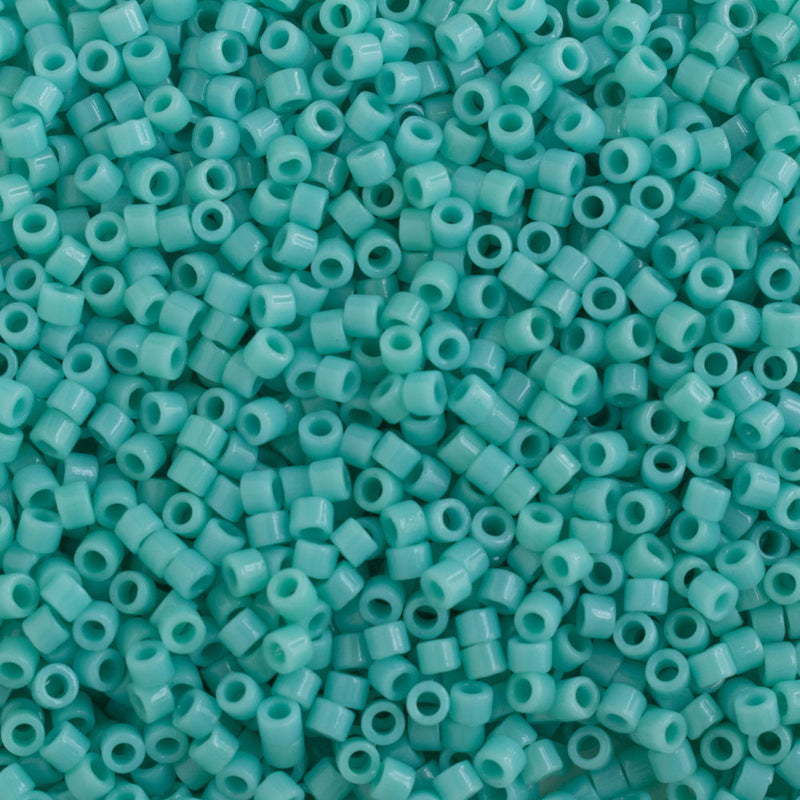 Miyuki Delica Beads Size 11/0 1.6mm, DB1136 Opaque Sea Opal