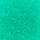 Miyuki Delica Beads Size 11/0 1.6mm,  DB1304 Dyed Transparent Mint Green