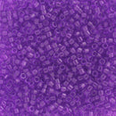 Miyuki Delica Beads Size 11/0 1.6mm,  DB1315 Dyed Transparent Violet