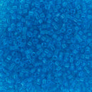 Miyuki Delica Beads Size 11/0 1.6mm,  DB1318 Dyed Transparent Capri Blue