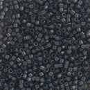 Miyuki Delica Beads Size 11/0 1.6mm,  DB1319 Dyed Transparent Dark Grey