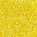 Miyuki Delica Beads Size 11/0 1.6mm,  DB1572 Opaque Canary AB