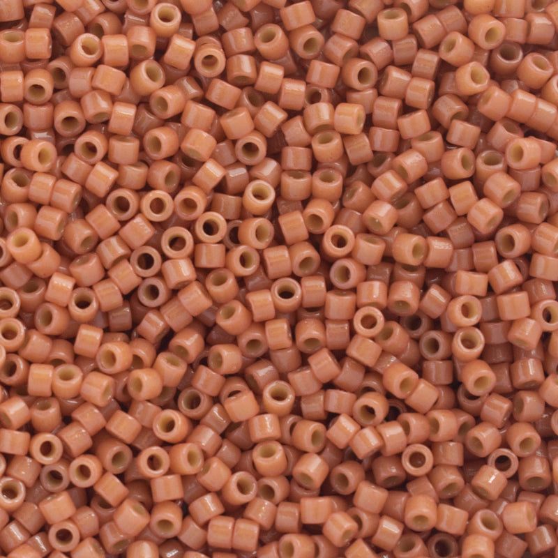 Miyuki Delica Beads Size 11/0 1.6mm, DB2107 Duracoat Opaque Cedar