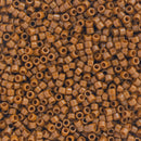 Miyuki Delica Beads Size 11/0 1.6mm,  DB2109 Duracoat Opaque Sienna