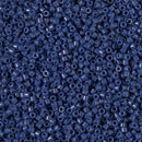 Miyuki Delica Beads Size 11/0 1.6mm, DB2143 Duracoat Opaque Dyed Navy Blue