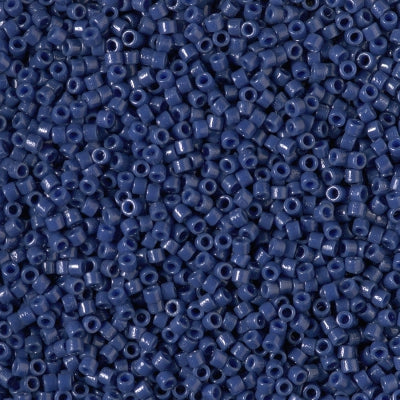 Miyuki Delica Beads Size 11/0 1.6mm, DB2143 Duracoat Opaque Dyed Navy Blue