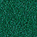 Miyuki Delica Beads Size 11/0 1.6mm, DB656 Dyed Opaque Jade Green