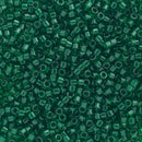 Miyuki Delica Beads Size 11/0 1.6mm,  DB713 Transparent Green