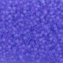 Miyuki Delica Beads Size 11/0 1.6mm, DB783 Dyed Matte Transparent Purple