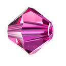 Preciosa - Bicone Crystal Beads 3mm, Fuchsia