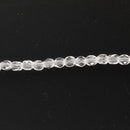 Starman, Czech Fire Polish Glass Beads 3mm, Crystal, 50 Beads
