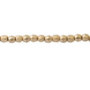 Starman, Czech Fire Polish Glass Beads 3mm, Matte - Metallic Gold, 50 Beads