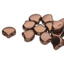 Matubo Ginko Beads 7.5mm, Jet Bronze