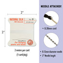 Griffin Silk Bead Cord, Size-0, 0.3mm Thickness, White, 2 Meters