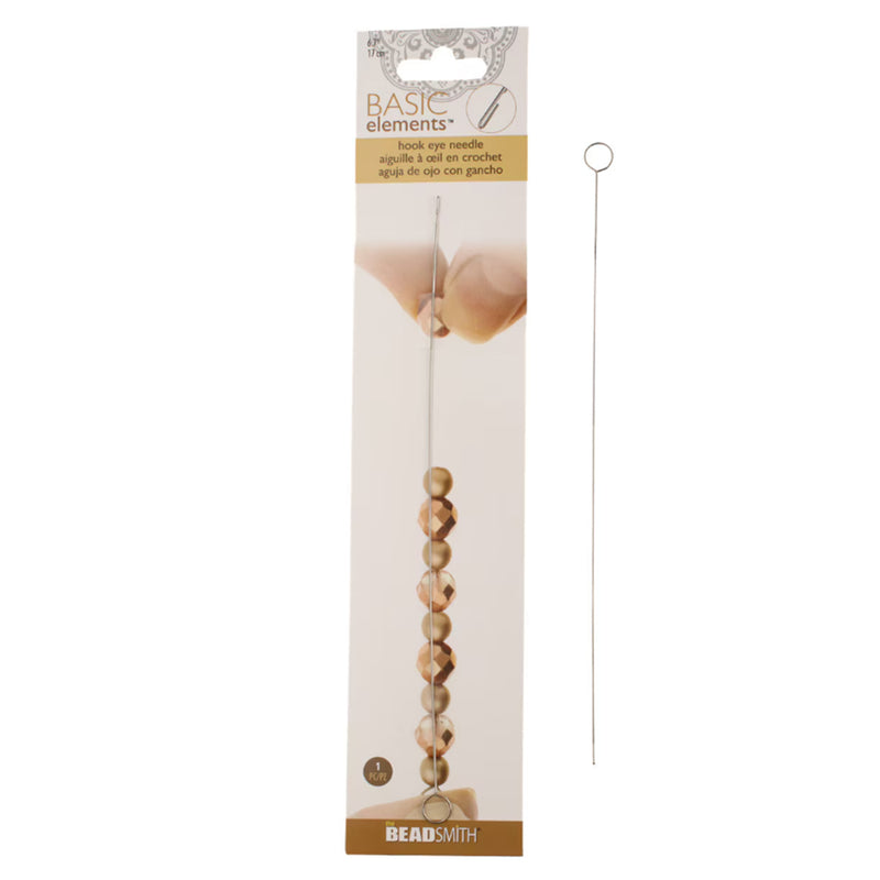 The BeadSmith Hook Eye Needle, 17cm - 1 Needle