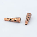JBB Findings, Decorative Heart Cone 18 x 6mm, Antique Copper