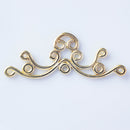 JBB Findings, Filigreed Bar Connector 17 x 20mm, Gold