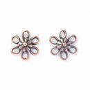JBB Findings, Flower Connector 10mm, Antique Copper