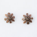 JBB Findings, Foliage Bead Cap 9 x 3mm, Antique Copper